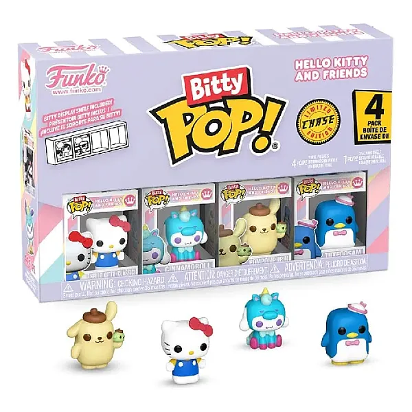 HELLO KITTY AND FRIENDS BITTY POP! VINYL FIGURE 4-PACK SERIES 1 2 CM